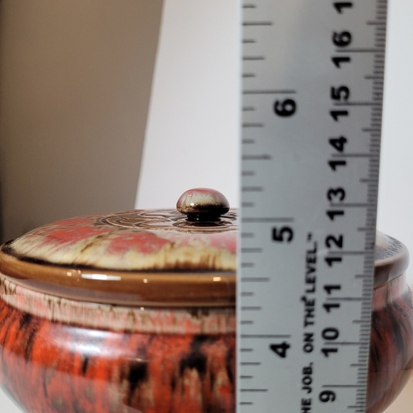 VINTAGE Japanese Footed Bowl with Lid - Picture 10 of 11